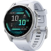 Garmin Fenix 8 43mm Amoled Silver with Whitestone Silicone, Цвет: Silver / Серебристый