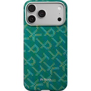 Чехол для iPhone 17 Pro Max Pitaka Monogram Ultra Slim Case Gold/Green