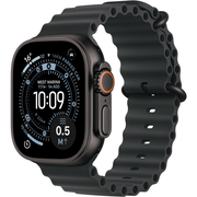 Apple Watch Ultra 3 GPS + Cellular, 49 мм, корпус из черного титана, ремешок Ocean черного цвета, Экран: 49, Цвет: Black matte / Черный матовый