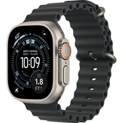 Apple Watch Ultra 3 GPS + Cellular, 49 мм, корпус из бежевого титана, ремешок Ocean черного цвета, Экран: 49, Цвет: Black matte / Черный матовый