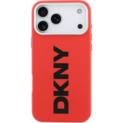 Чехол для iPhone 17 Pro Max CG Mobile DKNY PU Full Wrapped leather Verical logo Metal Cam Hard Red
