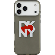 Чехол для iPhone 17 Pro Max CG Mobile DKNY IML Heart Logo Metal camera Hard Black