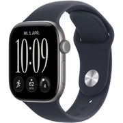 Apple Watch Series 12 GPS 42mm Space Grey Aluminium Case with Navy Blue Sport Band, Экран: 42, Цвет: Space Gray / Серый космос, Возможности подключения: GPS
