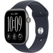 Apple Watch Series 12 GPS 46mm Space Grey Aluminium Case with Navy Blue Sport Band, Экран: 46, Цвет: Space Gray / Серый космос, Возможности подключения: GPS
