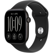 Apple Watch Series 12 GPS 46mm Black Aluminium Case with Black Sport Band, Экран: 46, Цвет: Black / Черный, Возможности подключения: GPS