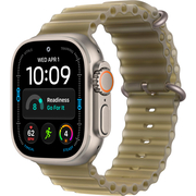 Apple Watch Ultra 4 GPS + Cellular 49mm Natural Titanium Case with Ocean Band Translucent Kelp, Экран: 49, Цвет: Green / Зеленый, Возможности подключения: GPS + Cellular