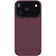 Чехол для iPhone 18 Pro VLP Kevlar Case с MagSafe Dark cherry
