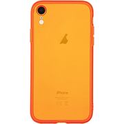 Чехол для iPhone XR Brosco Neon Оранжевый, Цвет: Orange / Оранжевый