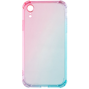 Чехол для iPhone XR Brosco HARDTPU Розово-голубой градиент