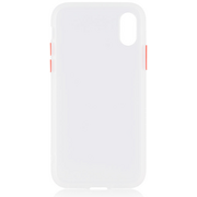 Чехол для iPhone XR Brosco STTPU Бело-красный
