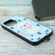 Чехол для iPhone 13 Pro Blue Butterfly Cat