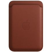 Кожаный чехол-бумажник MagSafe для iPhone Коричневый