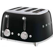 Тостер SMEG TSF03BLEU на 4 ломтика черный, Цвет: Black / Черный