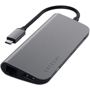 USB-хаб Satechi Aluminum Multimedia Adapter Type-C Space Gray, Цвет: Space Gray / Серый космос