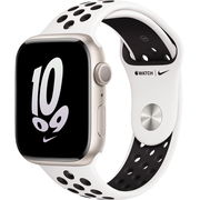 Apple Watch Series 8 45mm GPS Starlight Aluminum Case with Summit White/Black Nike Sport Band, Экран: 45, Цвет: Starlight / Сияющая звезда, Возможности подключения: GPS