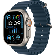Apple Watch Ultra 2 GPS + Cellular, 49 мм, корпус из титана, ремешок Ocean синего цвета, Экран: 49, Цвет: Blue / Синий