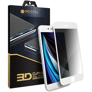 Защитное стекло Приватное 2.5D для iPhone 7 Plus/8 Plus MOCOll Black Diamond белое