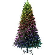 Новогодняя елка со светодиодной подсветкой Twinkly Pre-lit Regal Tree высота 2.1м диаметр 116 см - 540 диодов RGB+BT+Wi-Fi (TG70P4425P00)