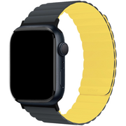 Ремешок магнитный силиконовый uBear Mode для Apple Watch S/M чёрный/жёлтый, Цвет: Yellow / Желтый