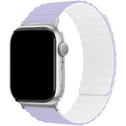 Ремешок магнитный силиконовый uBear Mode для Apple Watch S/M лавандовый/белый, Цвет: Purple / Сиреневый