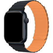 Ремешок магнитный силиконовый uBear Mode для Apple watch M/L оранжевый/чёрный, Цвет: Orange / Оранжевый