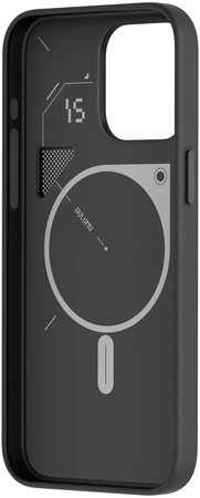 Чехол для iPhone 15 Pro Aulumu Vegan MagSafe Black, изображение 8