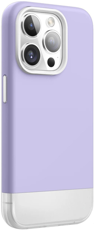 Чехол для iPhone 15 Pro Max Elago GLIDE (tpu+pc) Clear/Purple (MagSafe), изображение 2