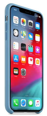 Чехол Apple для iPhone XS Max Silicone Case Cornflower (оригинал), Цвет: Sierra Blue / Голубой, изображение 3