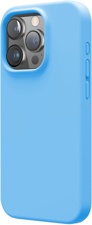 Чехол для iPhone 15 Pro Elago Soft silicone (Liquid) Ocean Blue, Цвет: Blue / Голубой