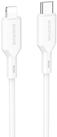 Кабель USB-C to lightning Borofone BX70 White, изображение 2