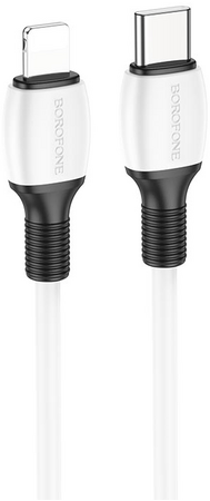 Кабель USB-C to lightning Borofone BX84 White, изображение 2