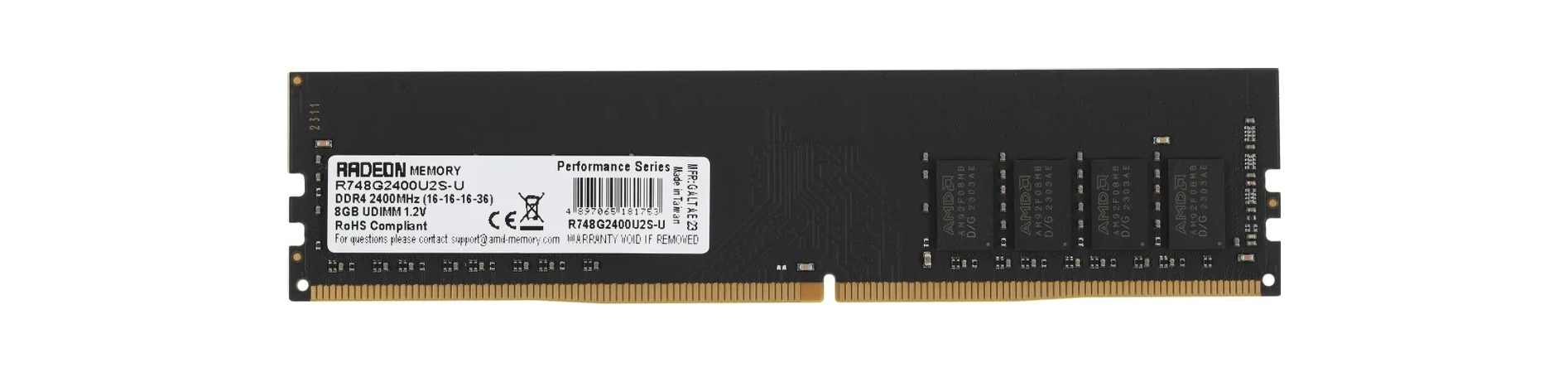 Оперативная память AMD Radeon R7 Performance Series (R748G2400U2S-U) 8 ГБ