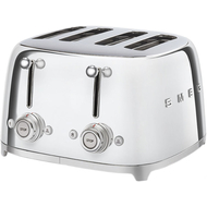 Тостер SMEG TSF03SSEU на 4 ломтика хром, Цвет: Steel / Сталь
