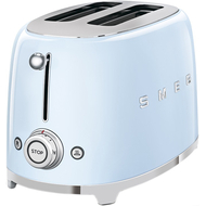 Тостер SMEG TSF01PBEU на 2 ломтика пастельный голубой, Цвет: Blue / Голубой