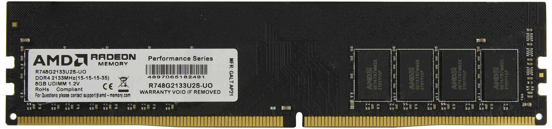 Оперативная память AMD Radeon R7 Performance Series (R748G2133U2S-UO) 8 ГБ