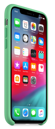 Чехол Apple для iPhone XS Silicone Case Spearmint (оригинал), изображение 3