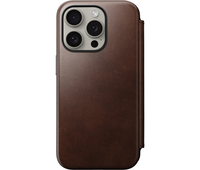 Защитный чехол для iPhone 15 Pro Nomad Modern Leather Folio, brown