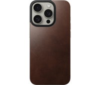 Чехол-накладка Nomad Magnetic Horween Leather Back, brown - iPhone 15 Pro, Цвет: Brown / Коричневый