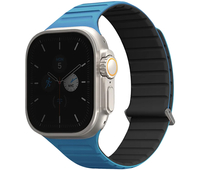 Ремешок для Apple Watch 49/45/44/42 mm Uniq Revix EVO reversible Magnetic Pacific Blue/Black, Цвет: Blue / Голубой