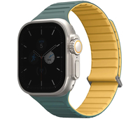 Ремешок для Apple Watch 49/45/44/42 mm Uniq Revix EVO reversible Magnetic Viridian Green/Burnt Yell, Цвет: Green / Зеленый