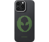 Чехол для iPhone 16 Pro Max Pitaka Aries Tactile Woven Case Alien