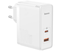 Сетевое зарядное устройство Baseus GaN5 Pro Fast Charger 100W White, Цвет: White / Белый