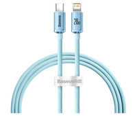 Кабель Baseus Crystal Shine Series USB Type-C/Lightning (CAJY001303) 1.2 m Blue