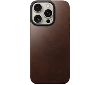 Накладка для iPhone 16 Pro Nomad Magnetic Leather Back Brown, Цвет: Brown / Коричневый