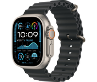 Apple Watch Ultra 2 GPS + Cellular, 49 мм, корпус из бежевого титана, ремешок Ocean черного цвета, Экран: 49, Цвет: Black matte / Черный матовый