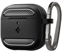 Чехол для наушников AirPods 4 Spigen Rugged Armor Matte Black