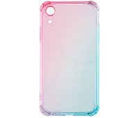 Чехол для iPhone XR Brosco HARDTPU Розово-голубой градиент