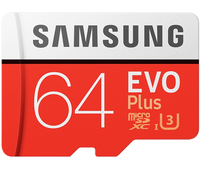 Карта памяти Samsung EVO Plus microSDXC 64 ГБ