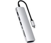 USB-хаб Satechi Type-C Slim Multiport с Ethernet Adapter (ST-UCSMA3S) Silver