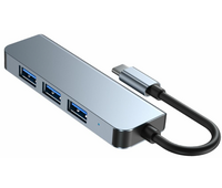 USB-Хаб Tech-Protect V1 4in1 Серый